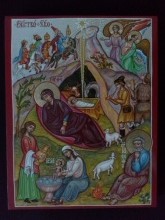 А. Копанёва. Икона "Рождество Христово".
