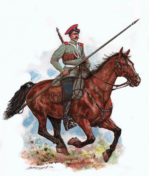 Казак Лейб-гвардии Казачьего полка 1912г