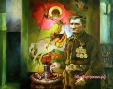 Портрет деда Георгия, участника Двух мировых войн.