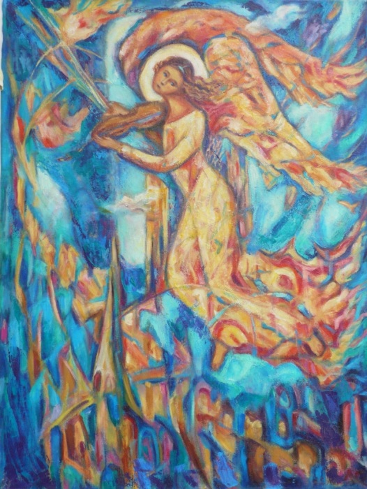 Ангел солнечного ветра, 70x50, Х/М, 2005